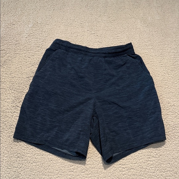 Lululemon Pace Breaker Short *Linerless size S 
Heather Allover  Blue True Navy - Picture 1 of 5